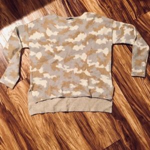 EUC camo print sweater, worn once, from stitch fix
